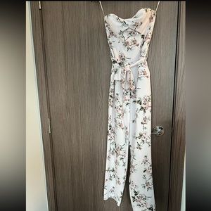 Miss Selfridge Strapless Jumpsuit Size US 0